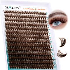 GEMERRY Brown Lash Clusters: emballage pratique pour extensions à faire soi meme