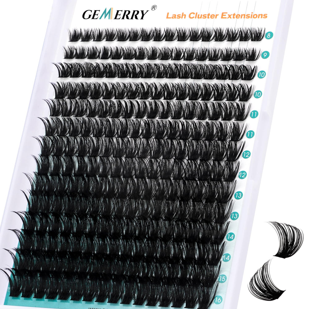 GEMERRY cils en grappes duveteux 280 pièces sur plateau pour volume personnalisé