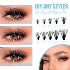GEMERRY clusters cils en détail, qualité premium pour un look soigné