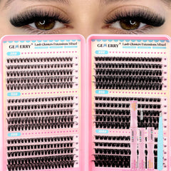 GEMERRY ensemble cils 565pcs, variété 30D à 100D pour divers regards
