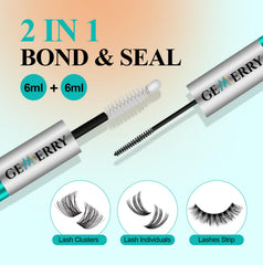 GEMERRY Lash Bond avec brosse spirale noire pour une application précise