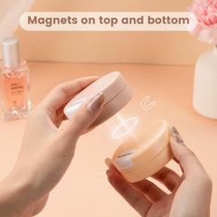 Gemice Conteneurs Voyage - design magnetique pour un rangement vertical pratique.