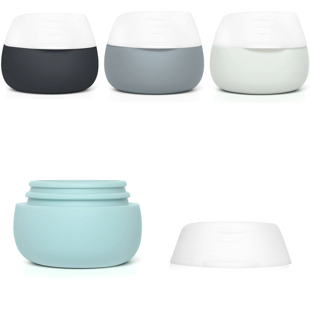 Gemice pot crème silicone anti-fuite, ensemble de 4, idéal pour voyage.