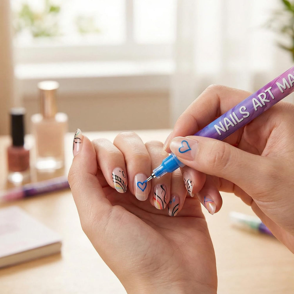 Gemsanva Stylo Art Ongles capuchons hermétiques pour éviter le dessèchement