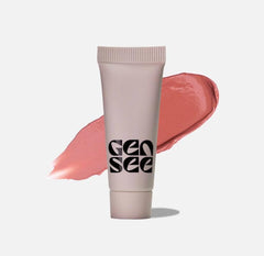 Gen See Clean Sheen Lychee — Bouteille élégante pour couleur sur joues et lèvres.