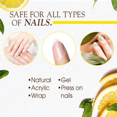 Barrière protectrice sur la peau autour des ongles avec Gena Nail Brite.