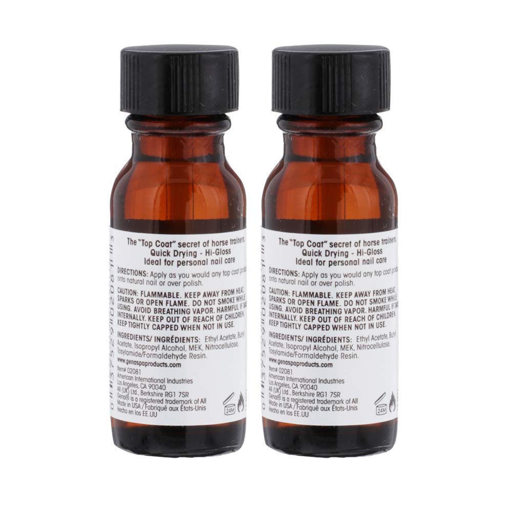 Gena Healthy Hoof clarité et brillance durables pour une finition nette.