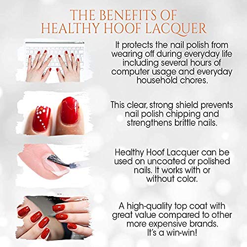 Gena Healthy Hoof couche supérieure pour mani-pédi, look professionnel et gloss élevé.