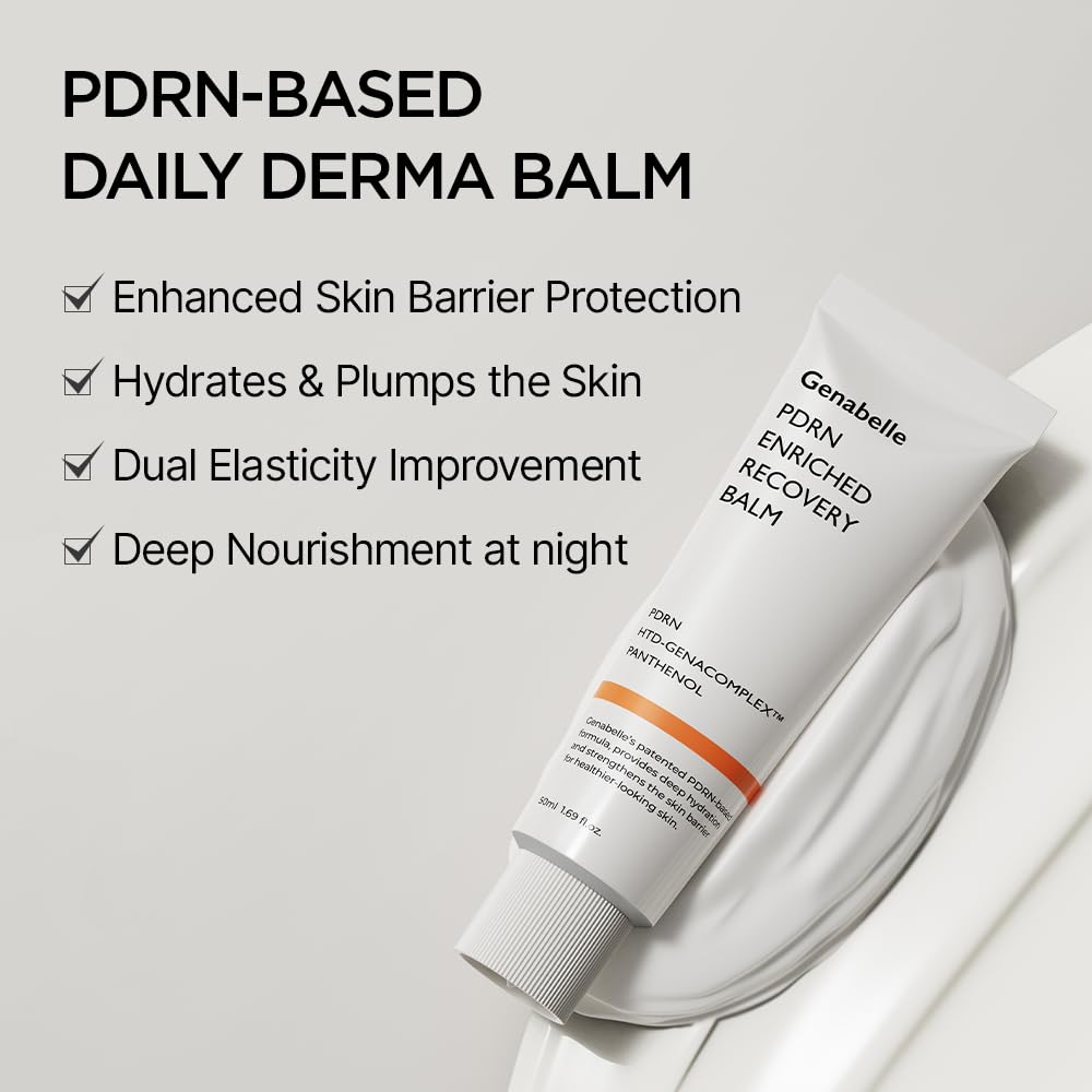 Genabelle Baume PDRN – application visage douce adaptée peau sensible.