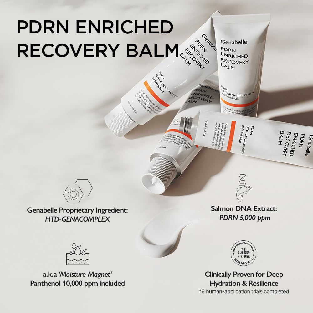 Genabelle Baume PDRN – texture crème riche pour hydratation durable.