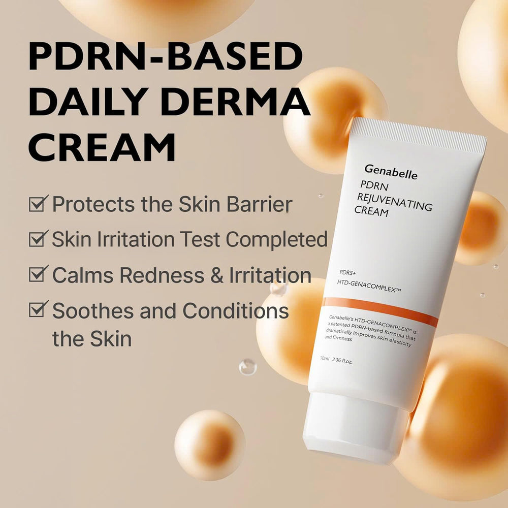 Genabelle PDRN Crème apaisement visage – apaise les irritations et procure douceur