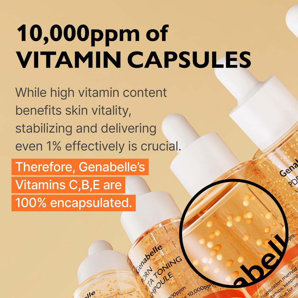 Genabelle PDRN Vita Toning Ampoule – Allantonin et Biosaccharide Gum-1 protègent la barrière