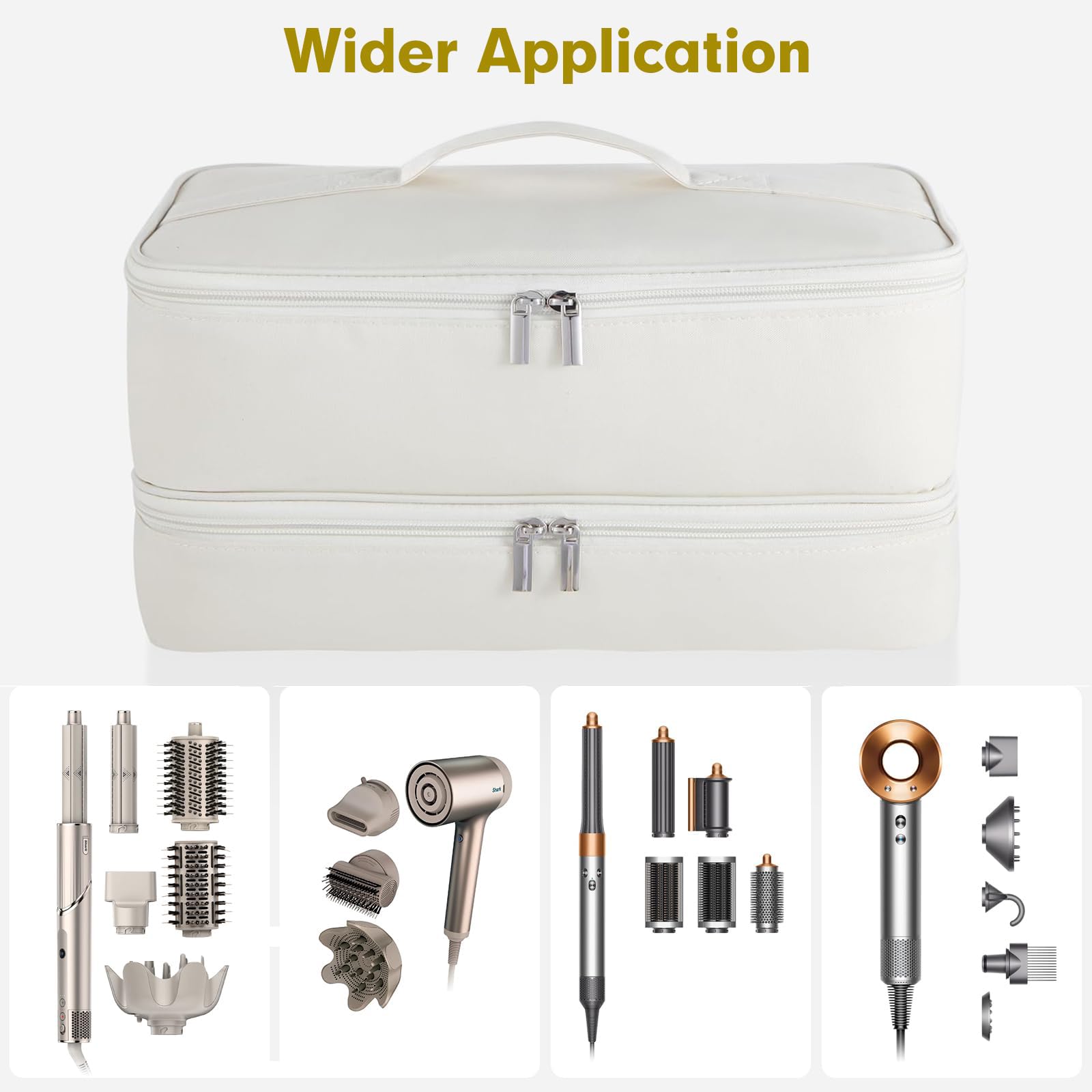 GENCAM grande capacité convient à plusieurs pièces et accessoires de coiffure.