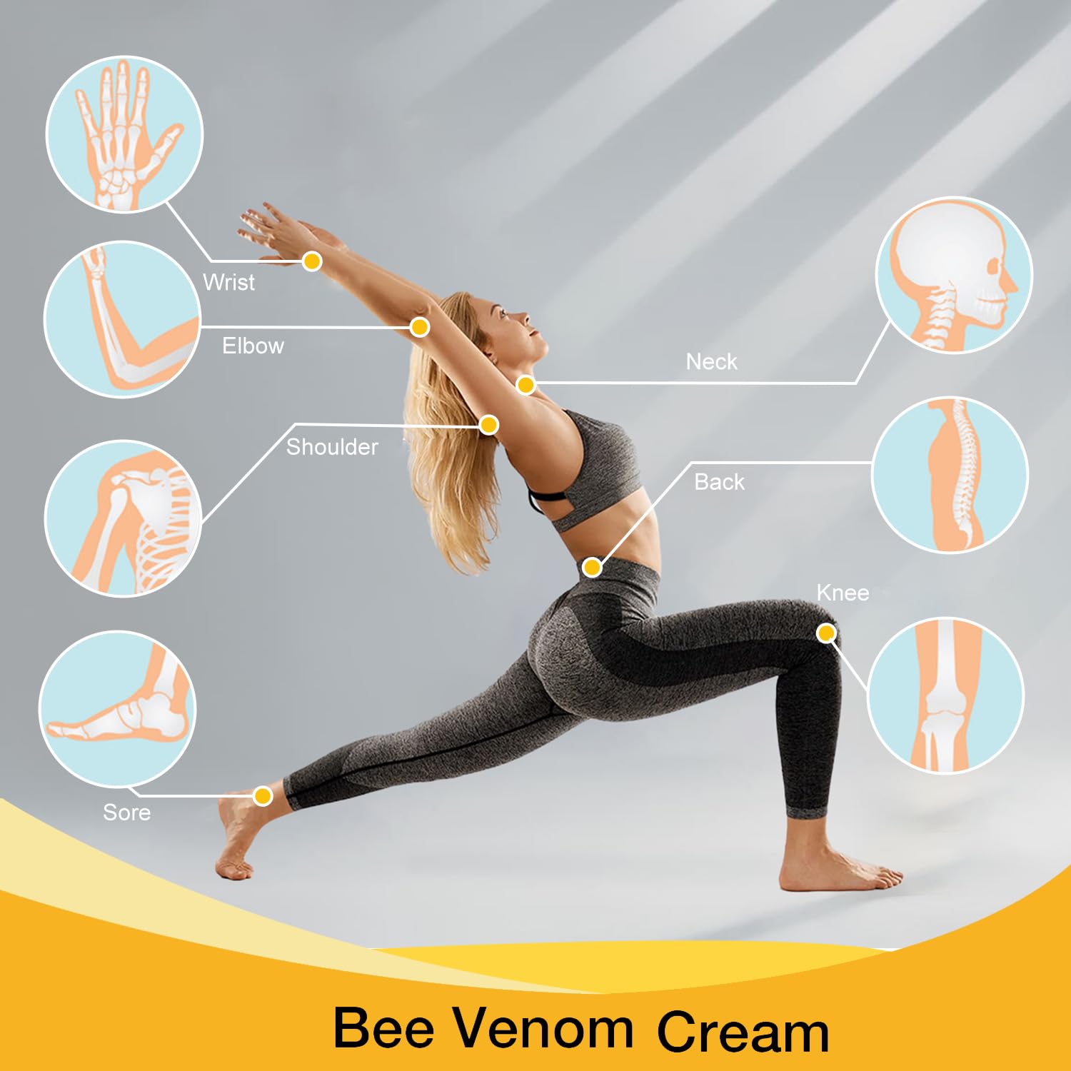 Generic Crème Venin d'Abeille pour les mains, soin rapide et peau nourrie.