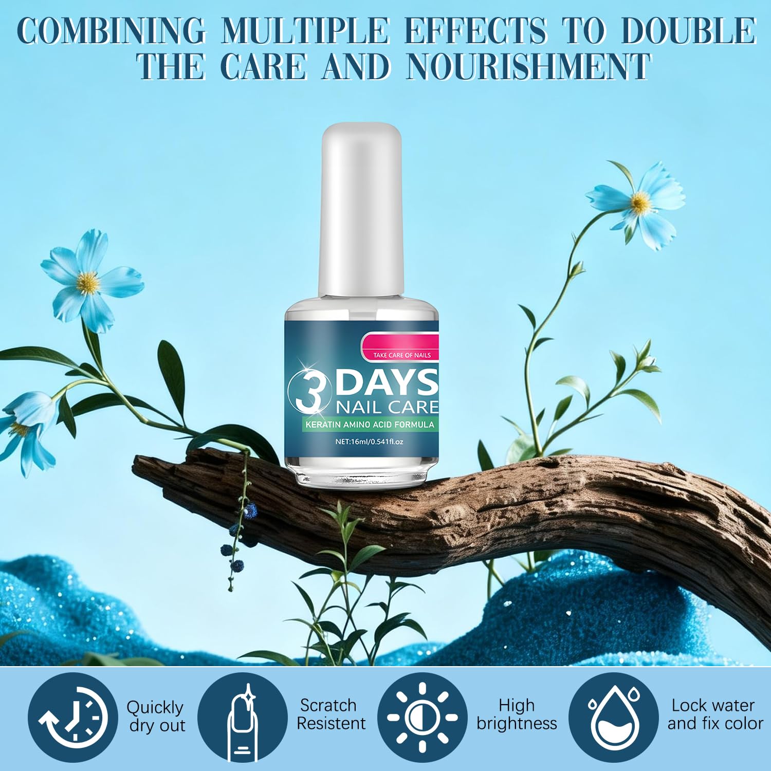 Generic 3 Jours Soin Ongles, hydratation durable pour ongles secs après manucure.