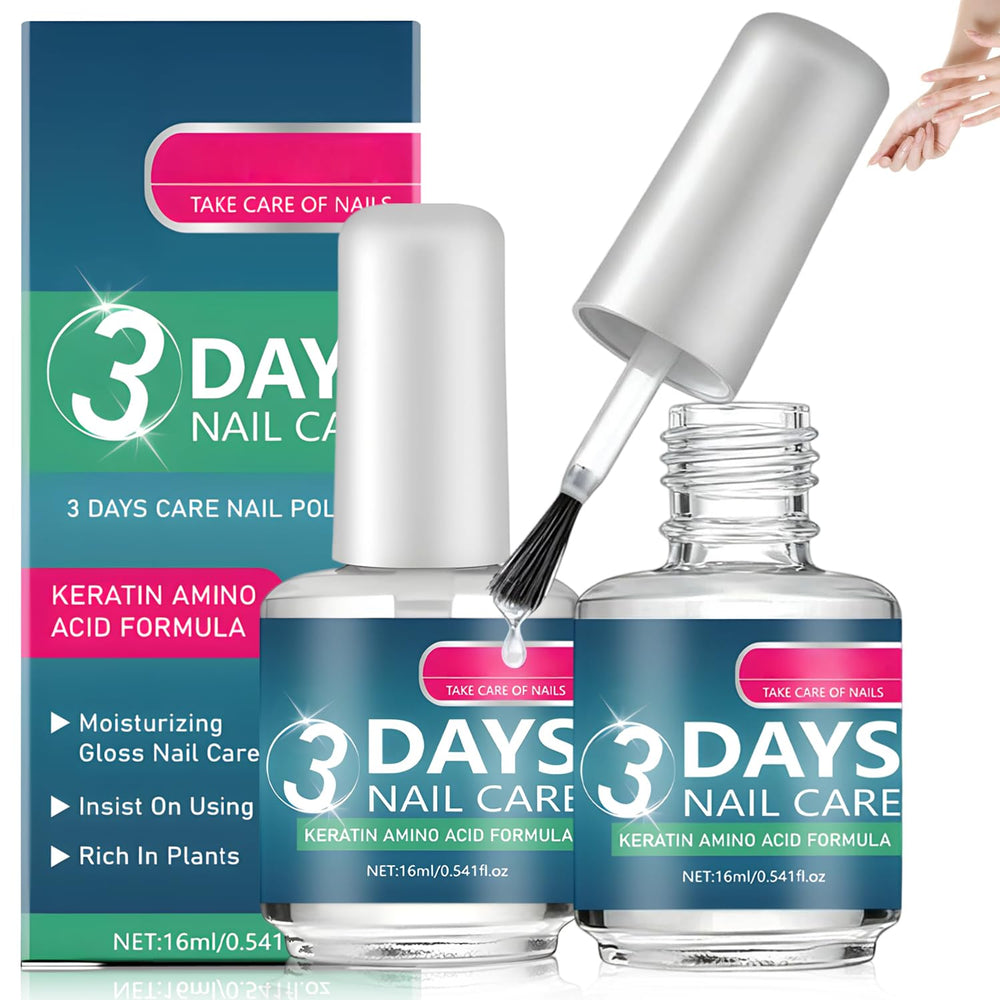 Generic 3 Jours Soin Ongles, bouteille keratine, ongles fragiles renforcés et hydratés.
