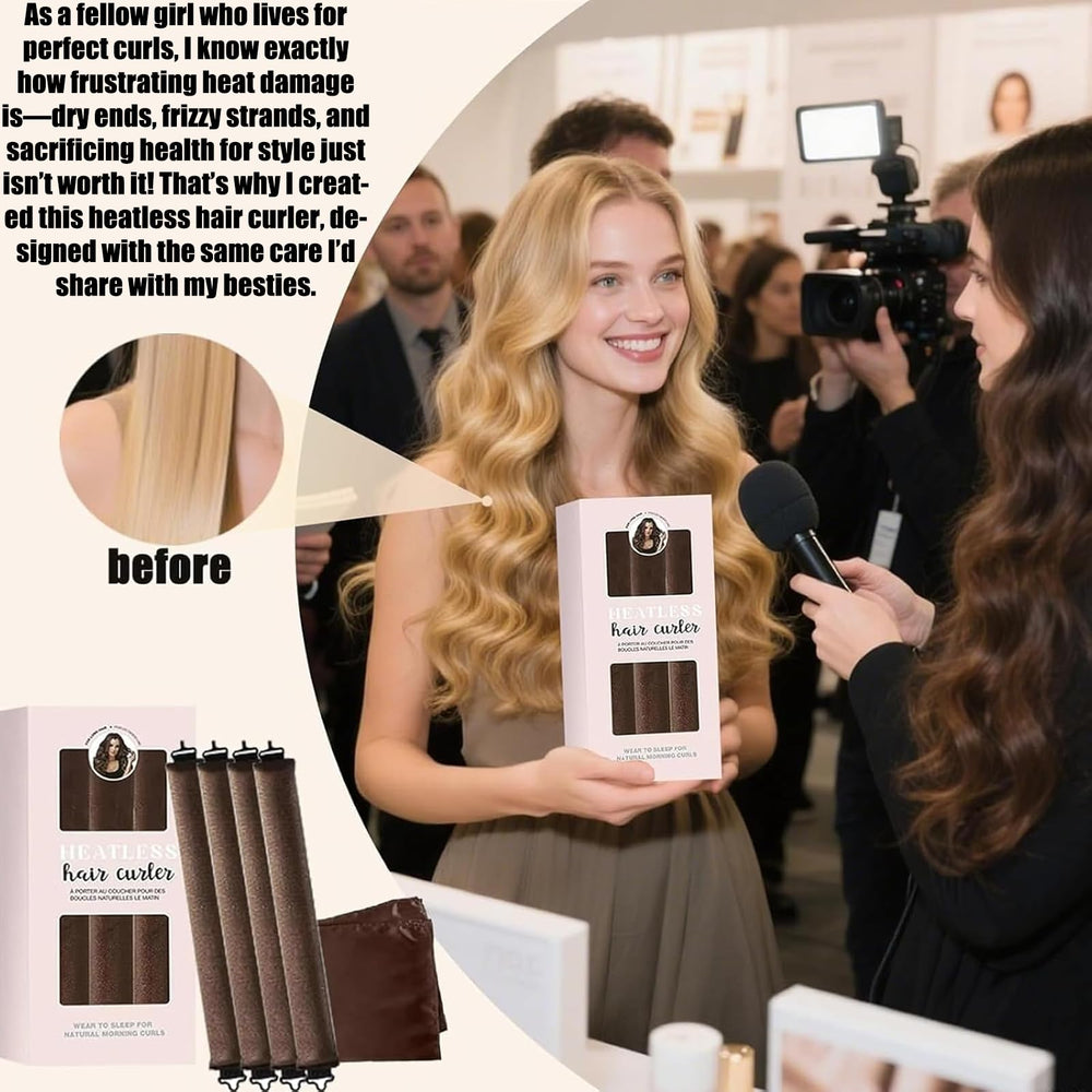 Generic boucles volumineuses nocturnes sans chaleur pour un look naturel.