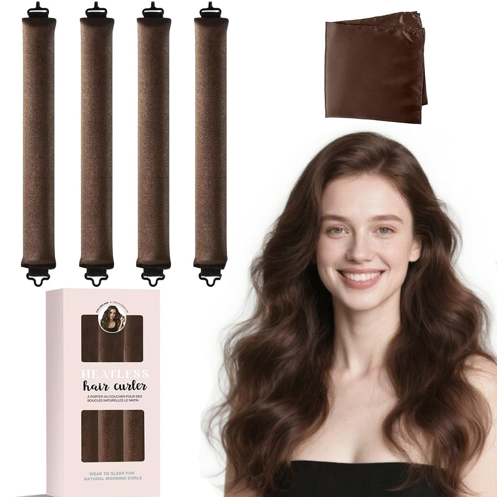 Generic rouleaux sans chaleur en satin pour des boucles naturelles au réveil.