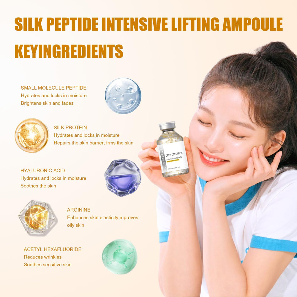 Ampoule Liftante Intense aux Pépites de Soie — flacon pratique et design épuré.