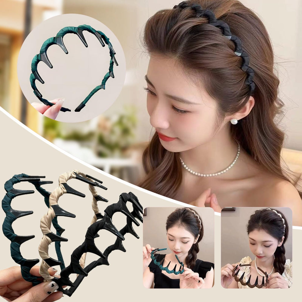 Bandeau dents-lisses Generic pour dompter les cheveux sans tiraillement.