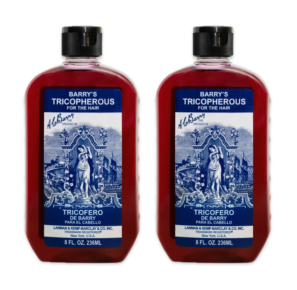 Generic Barrys Tricopherous, bouteille de soin capillaire pour cheveux doux et brillants.