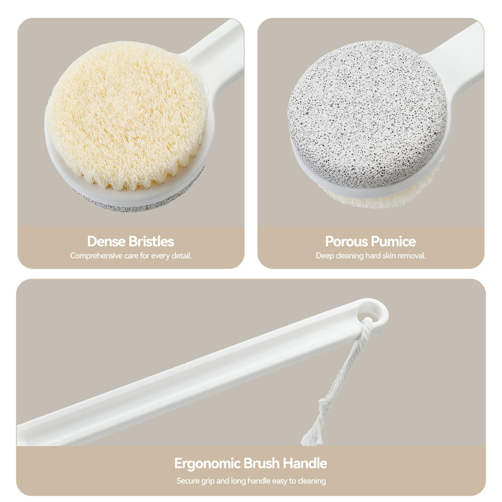 Brosse-pieds Genérique 2-en-1, nettoyage en profondeur et peau plus lisse.