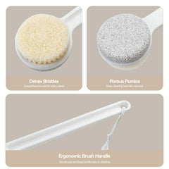 Brosse-pieds Genérique 2-en-1, nettoyage en profondeur et peau plus lisse.