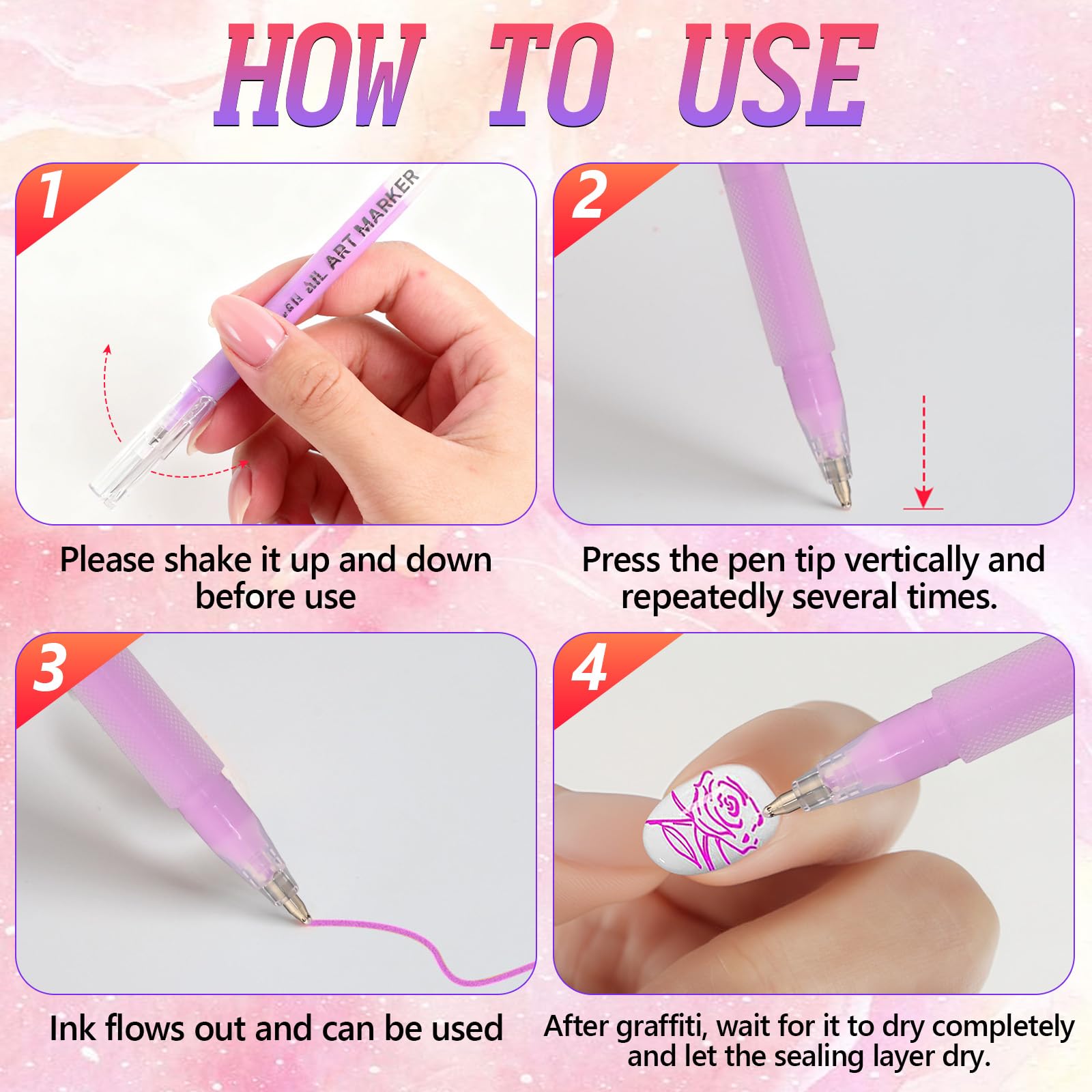 Generic cadeau stylo-art ongles : idée cadeau pour amis et famille.