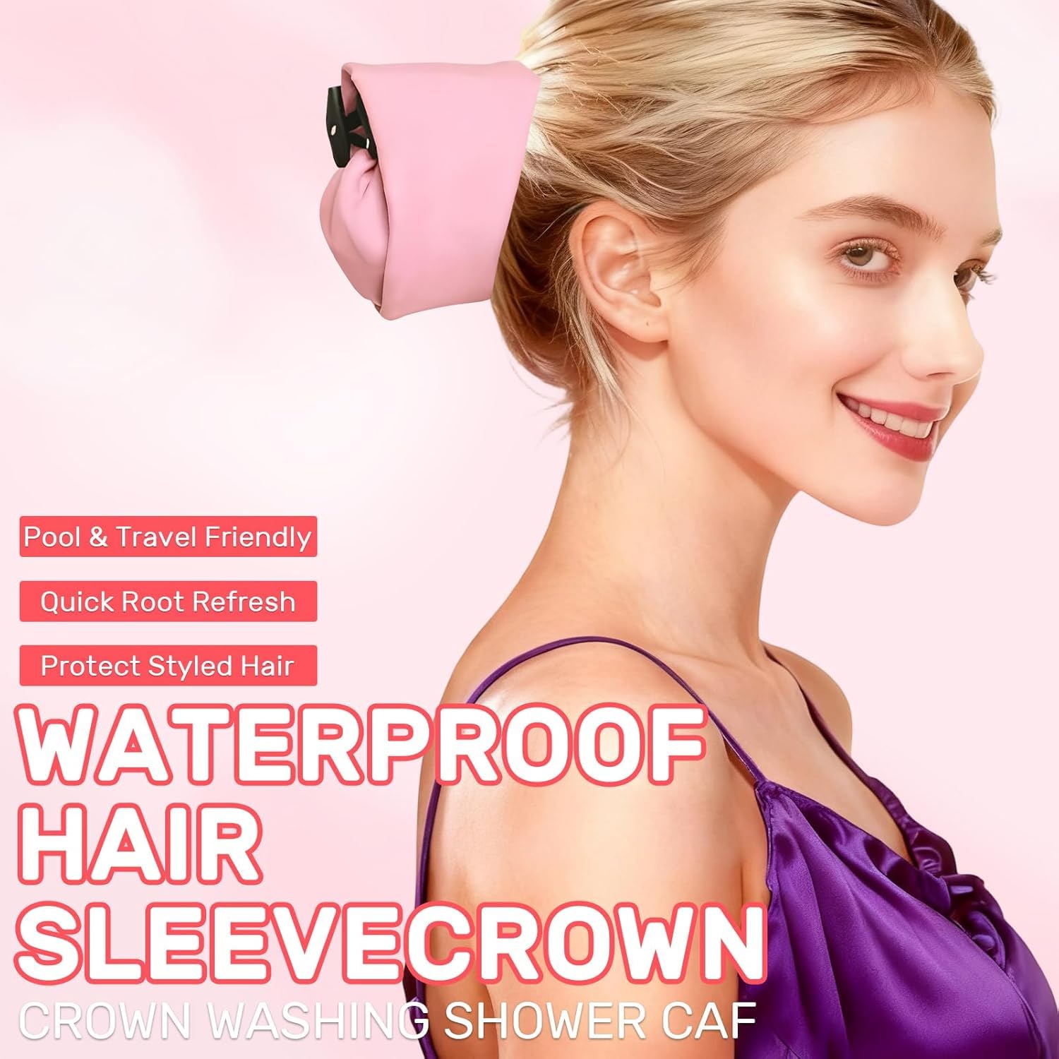 Capuchon-imperméable Generic évite fuite et dégât d’eau autour des cheveux