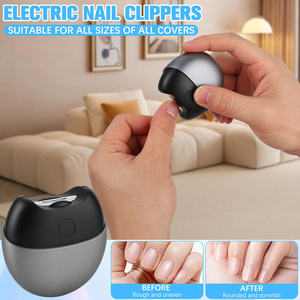 Generic coupe-ongles électrique avec bac intégré pour un nettoyage facilité.