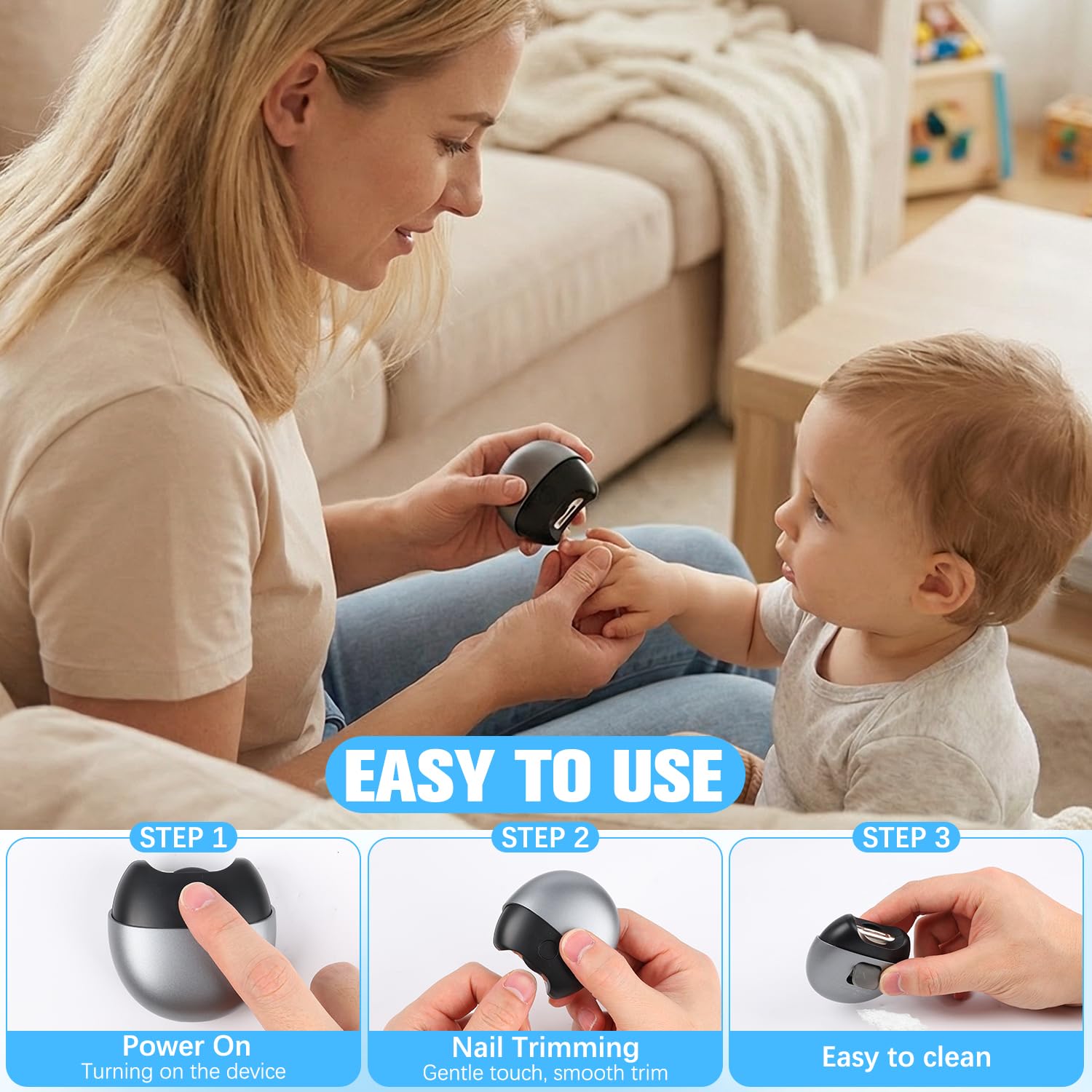 Generic coupe-ongles électrique USB-C recharge rapide et pratique.