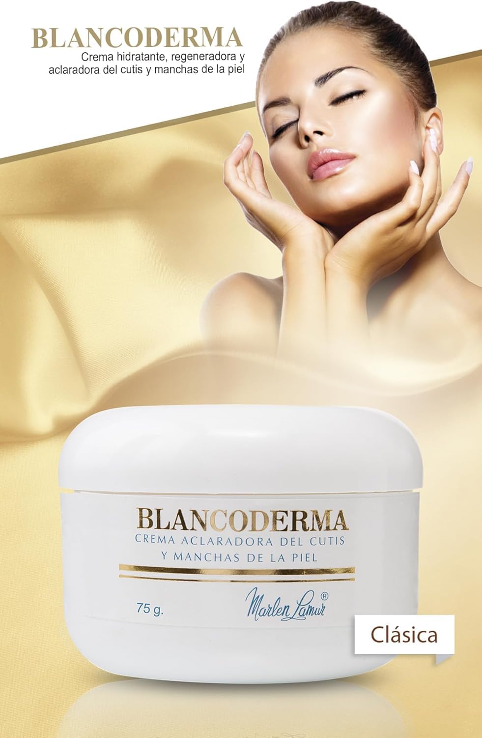Crème Blancoderma pour les taches noires, teint plus uniforme.