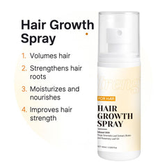 Generic Croissance Cheveux aérosol, cuir chevelu en absorption rapide sans résidu.