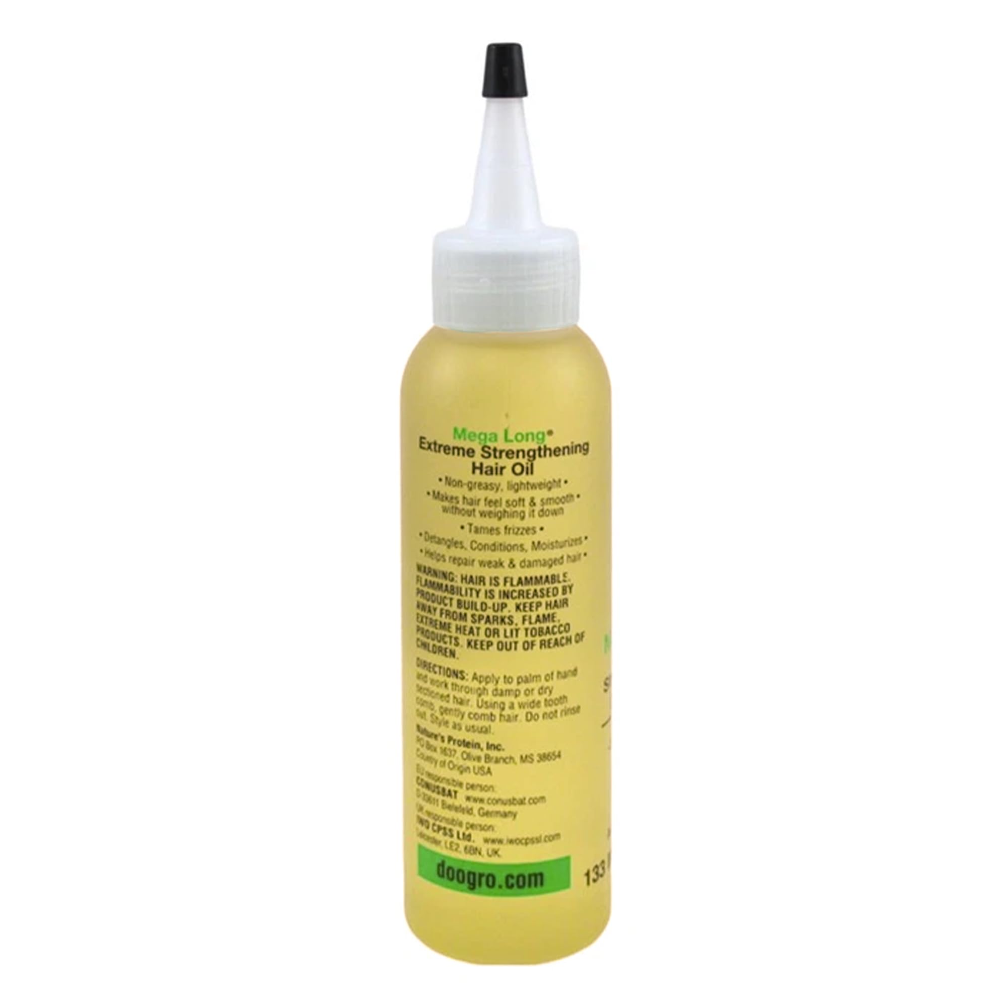 Texture légère de l'huile Doo Gro Mega Long pour cheveux soyeux