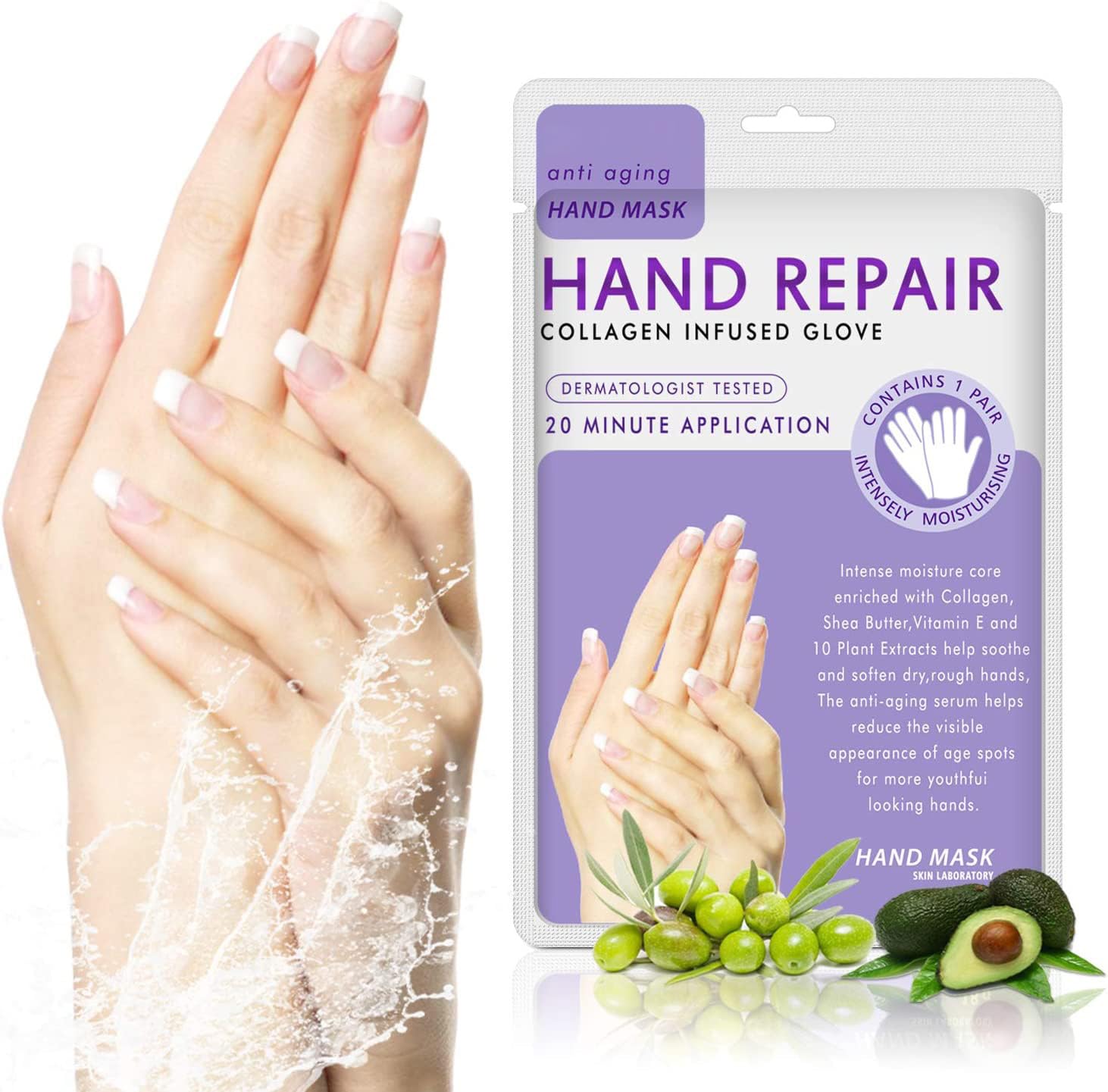 Gants-masque main confort unisexe Generic, ajustement adapté à toutes les mains.