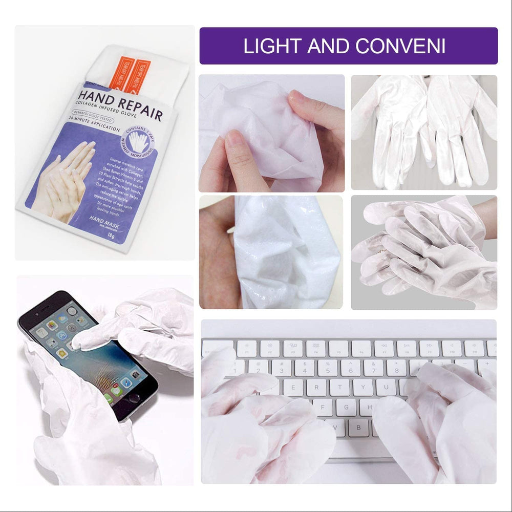 Gants-masque main exfoliation douce Generic, peau plus lisse après utilisation.