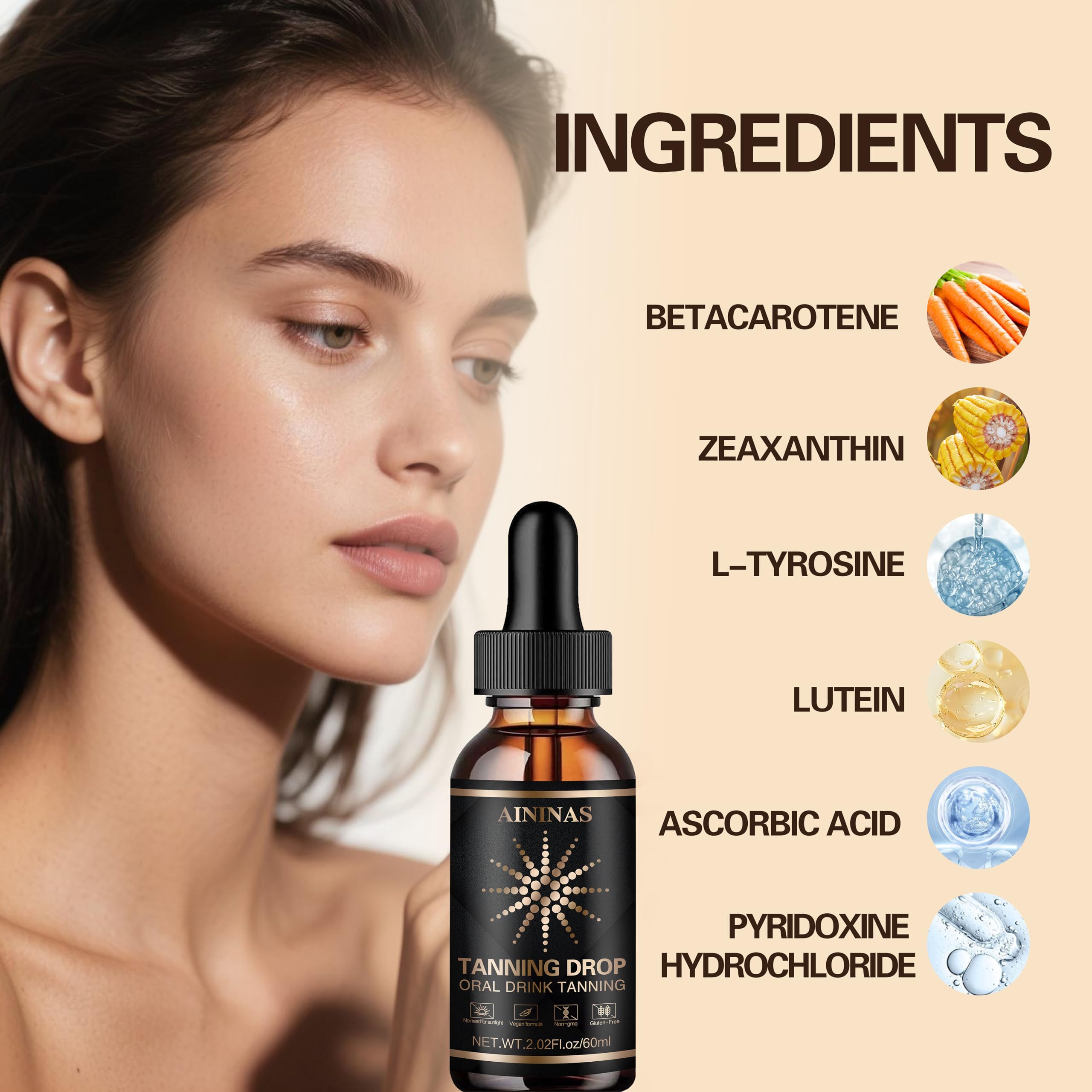 Gouttes Generic formule végane sans additifs artificiels.