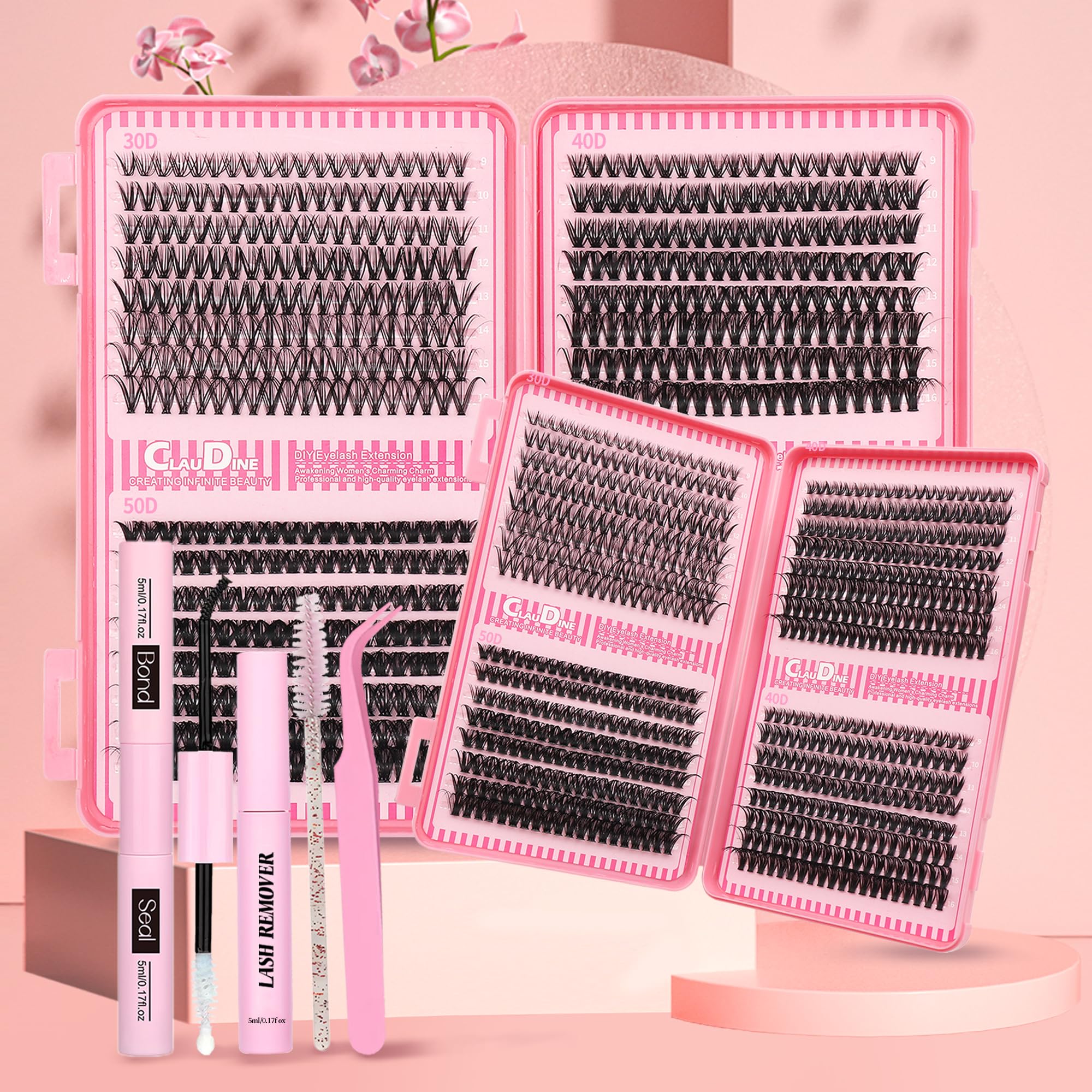 Generic kit extensions cils: ensemble complet pour un regard naturel et élégant.