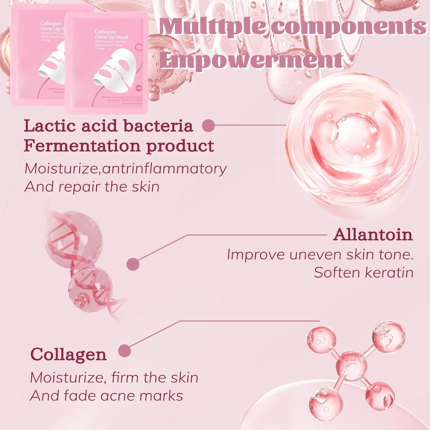 Masque Generic Collagen Glow Up 2.0 - éclat naturel et teint lumineux