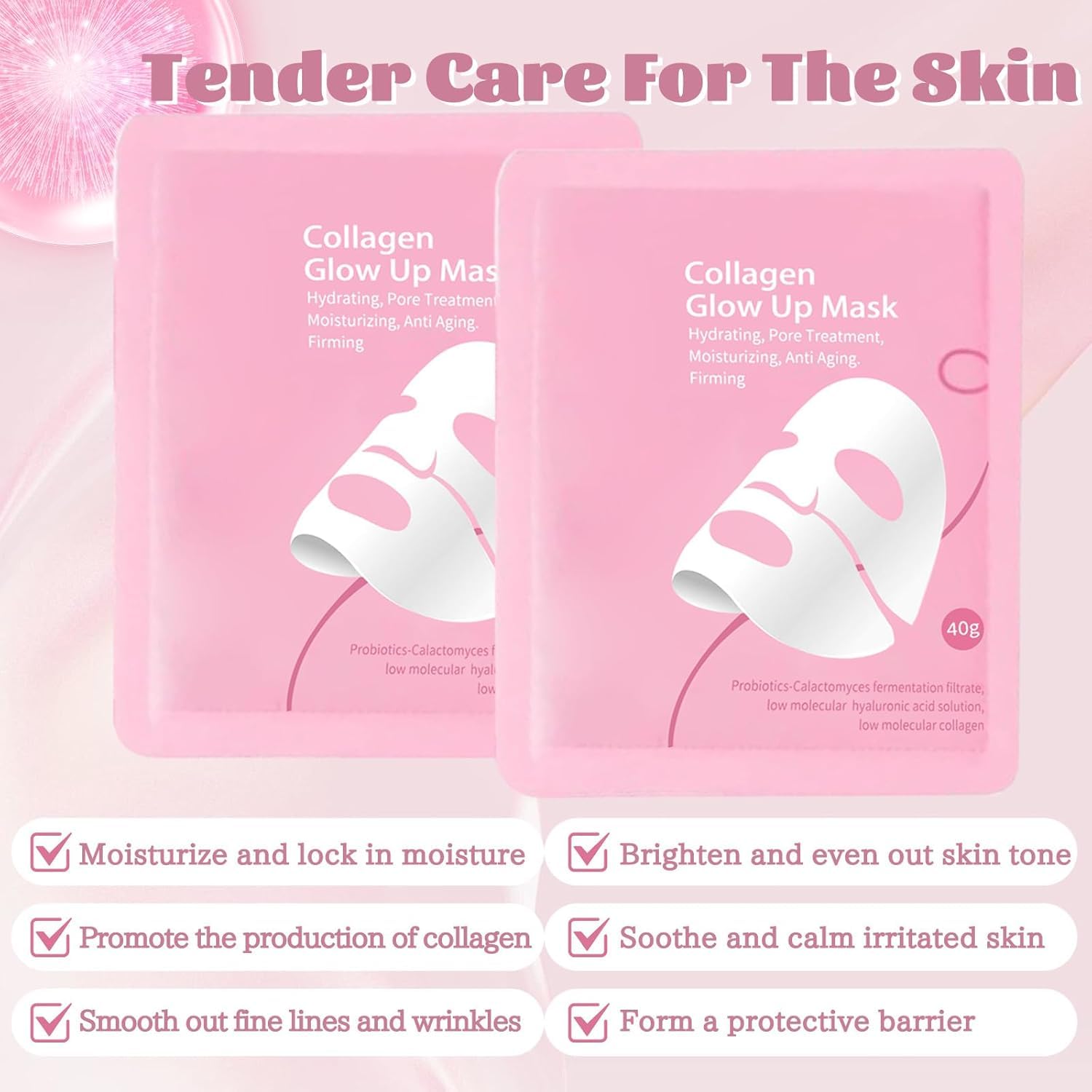 Masque Generic Collagen Glow Up 2.0 - adapte a tous types de peau