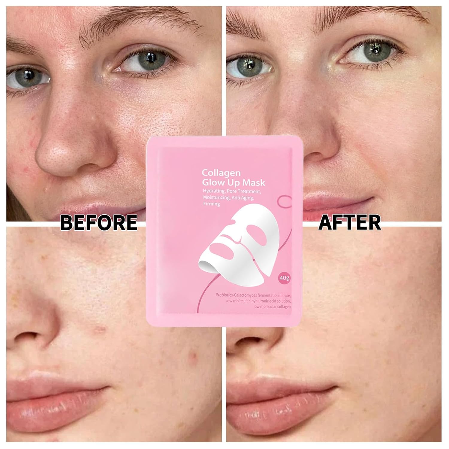 Masque Generic Collagen Glow Up 2.0 - rides reduites et fermeté visuelle