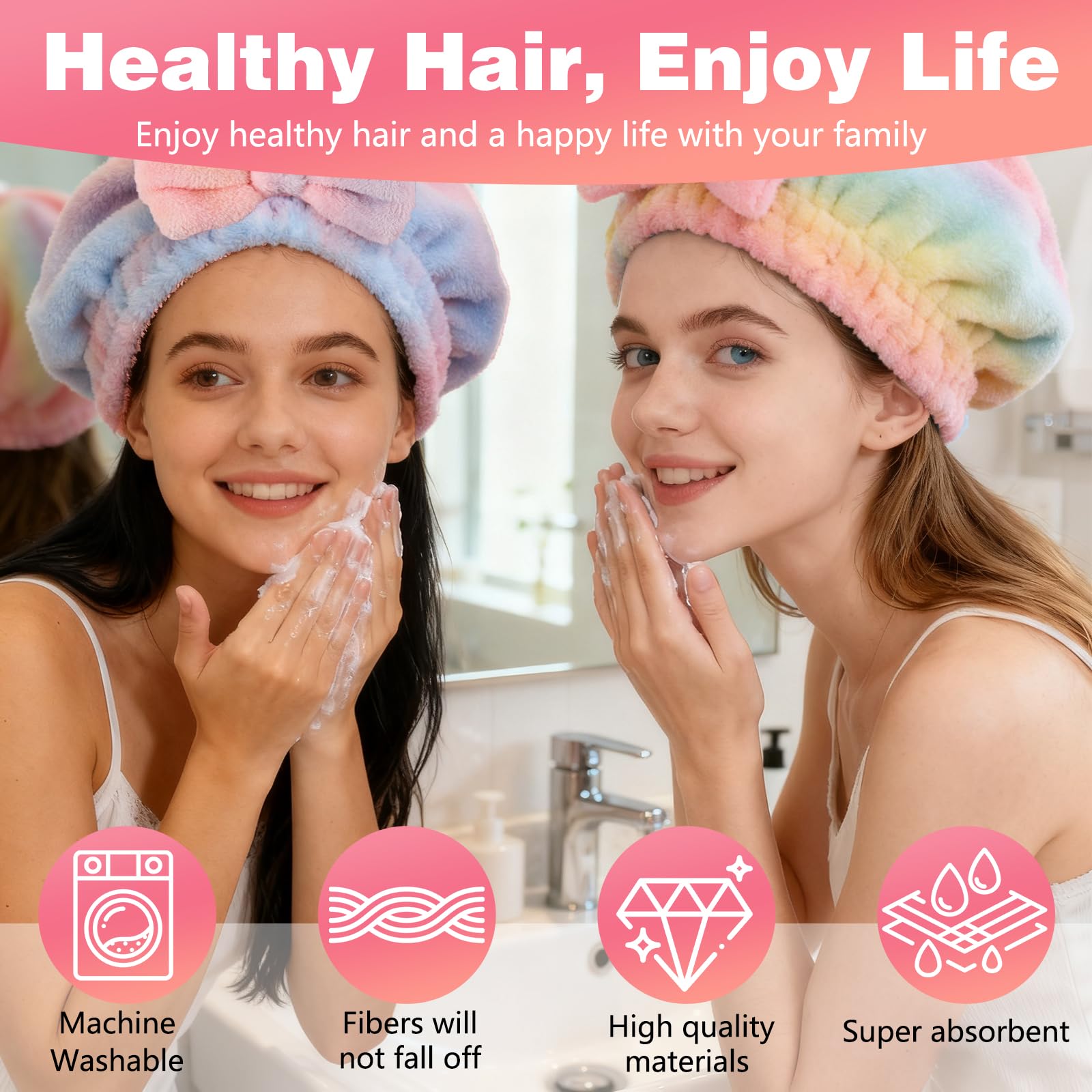 Generic microfibre-cheveux absorbante verte, fini doux et durabilité au lavage.