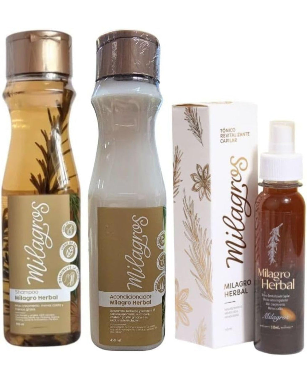Generic Milagro Herbal shampooing en flacon, fortifie les cheveux et apporte brillance