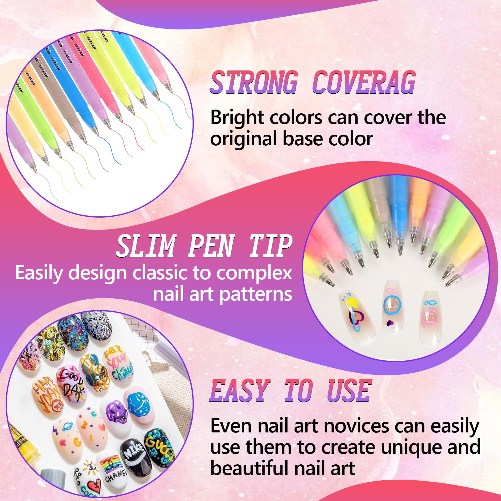 Generic marqueur nail art graffiti : dessin rapide sans outils.