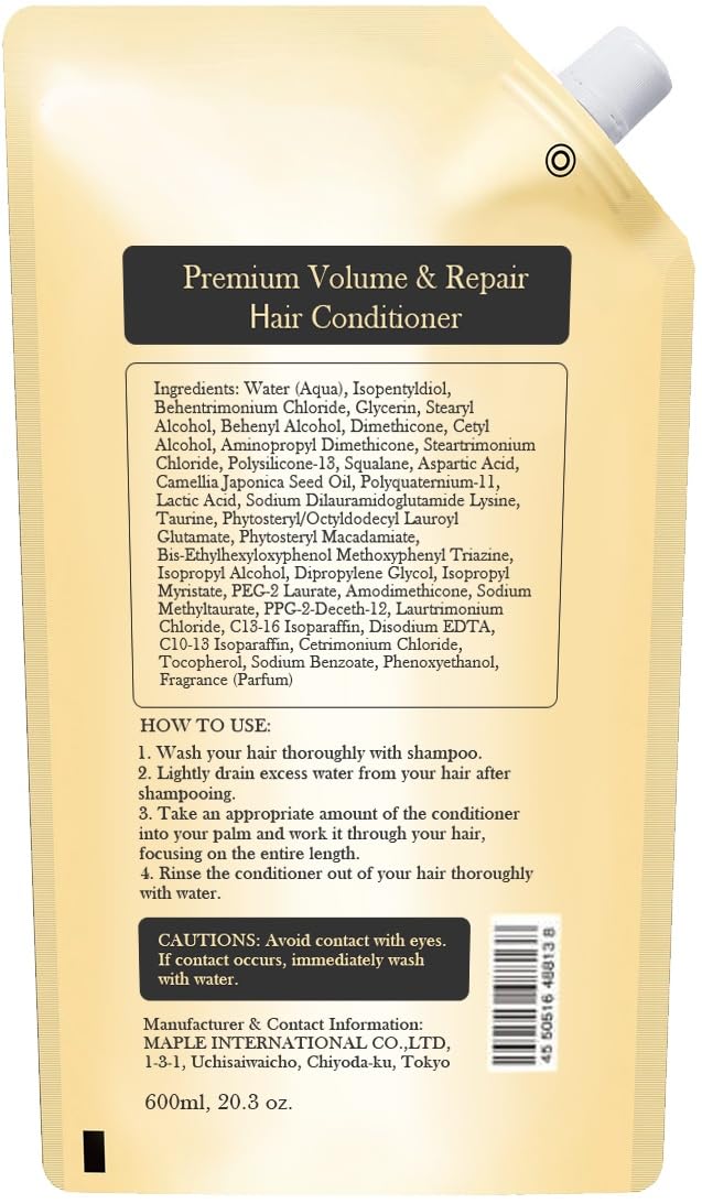 Recharge Generic Volume – Sachet 600 ml, réduction des déchets plastiques.