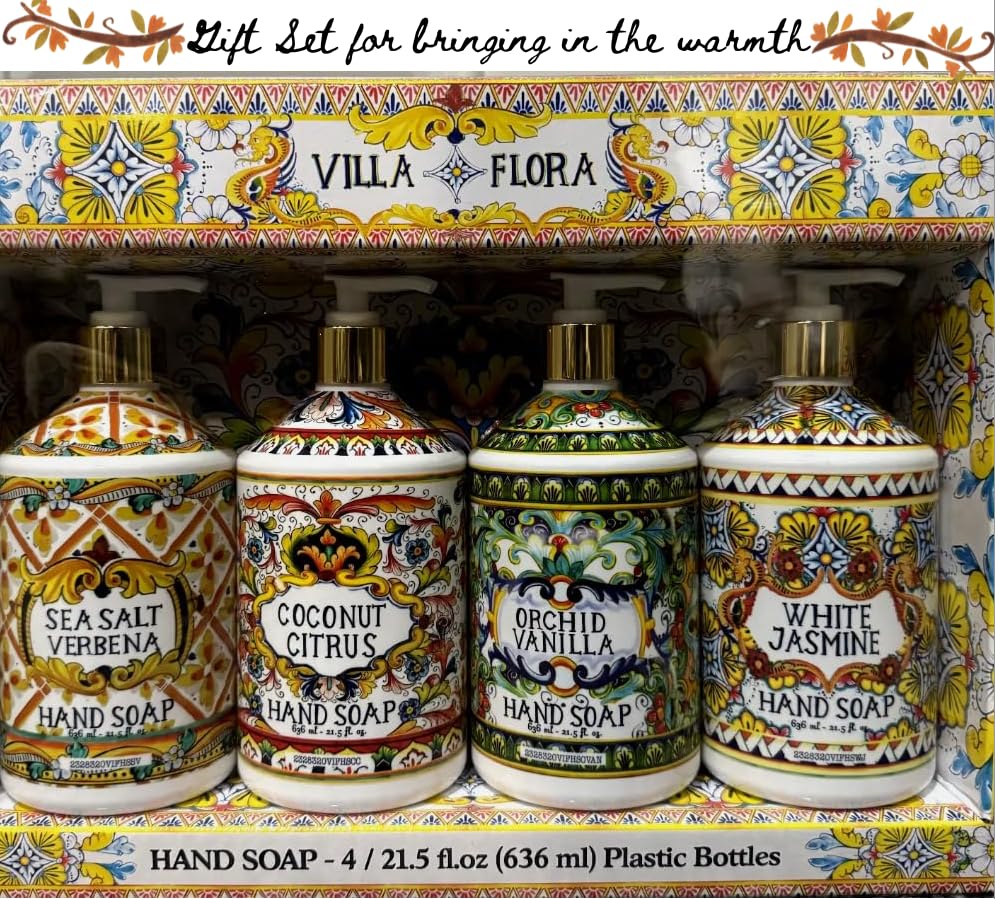 Generic Savon Mains Villa Flora Orchid Vanilla, flacon pratique pour usage quotidien.