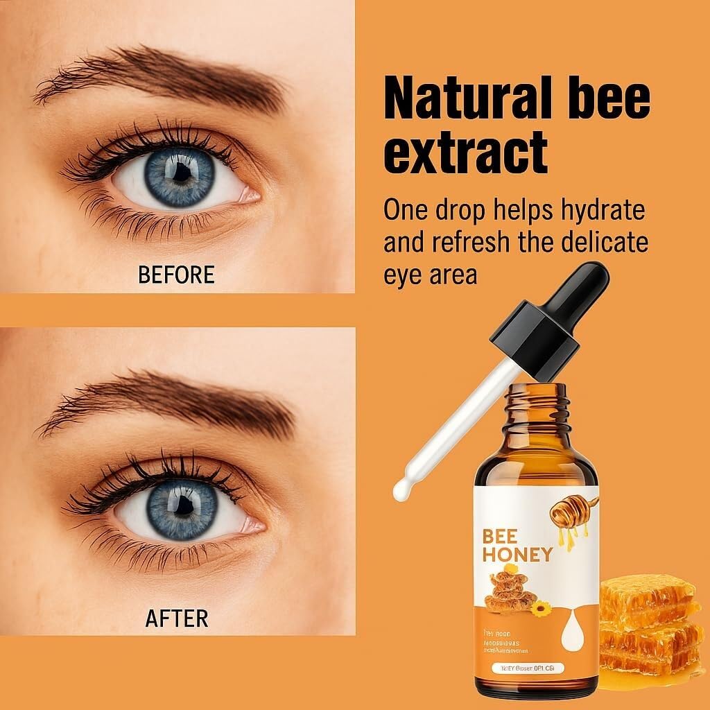 Generic sérum yeux miel, applicateur precis pour soin ciblé autour des yeux.