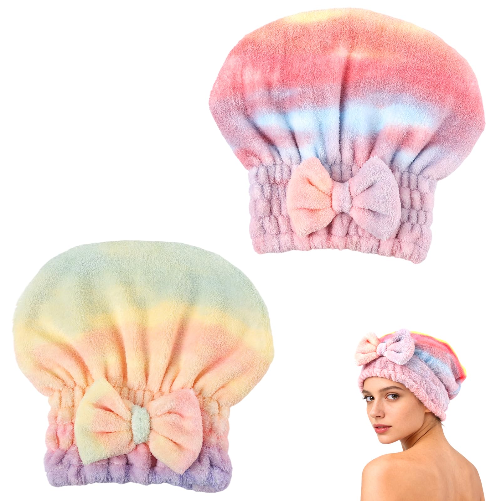 Generic serviette cheveux absorbante rose: sèche rapidement et réduit les frisottis.