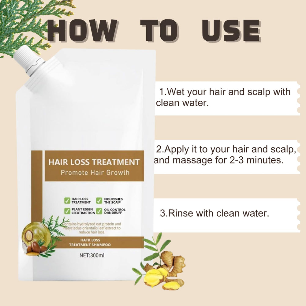 Generic Shampoing Anti-Chute : massage simple du cuir chevelu pendant l’application.