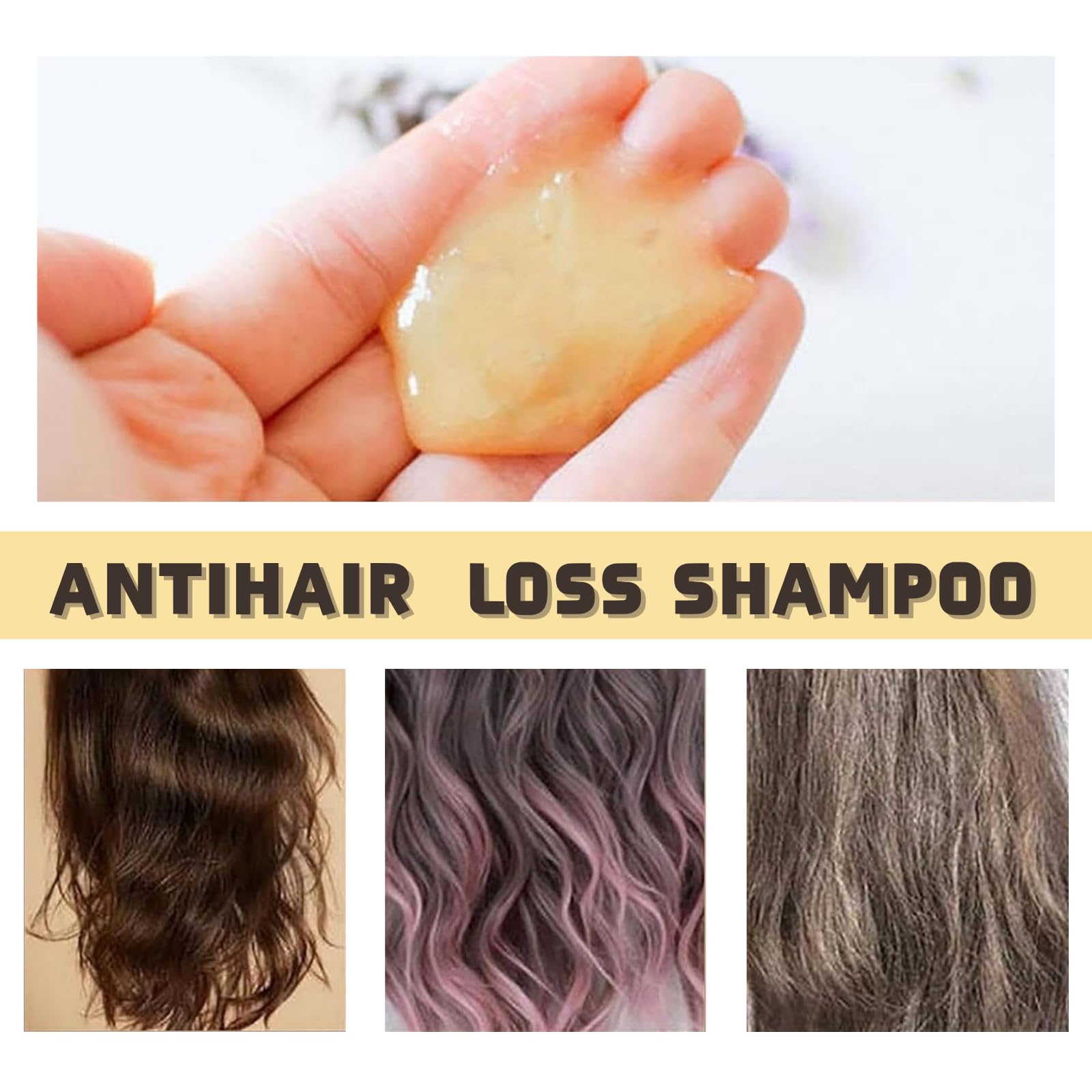 Generic Shampoing Anti-Chute : scène de douche quotidienne pour cheveux sains et brillants.